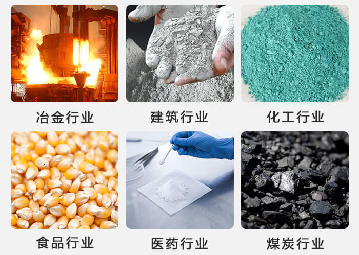 不銹鋼振動(dòng)篩主要應(yīng)用于冶金，建筑，化工，食品等行業(yè)中。